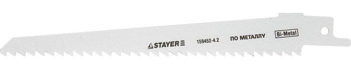 Полотно STAYER ″PROFI″ S611DF для сабельн эл. ножовки Bi-Metall, дерево, дерево с гвоздями,металл, газобетон, пластик 13020 - фото 60789