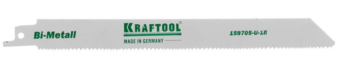 Полотно KRAFTOOL ″INDUSTRIE QUALITAT″, S1122VF, для эл/ножовки, Bi-Metall, по металлу, дереву, шаг 1,8-2,5мм, 180мм 13024 - фото 60793