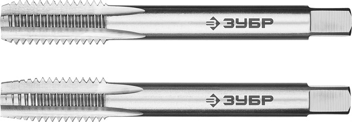 ЗУБР М10x1.5мм, комплект метчиков, сталь Р6М5, машинно-ручные 17009 - фото 65029