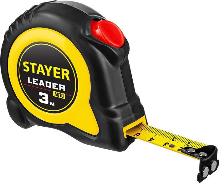 STAYER Leader 3м х 16ммРулетка с автостопом (3402-3) 18776 - фото 67177