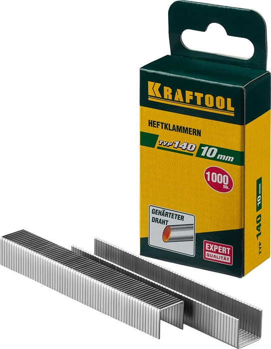 KRAFTOOL тонкие тип 140 10 мм 1000 шт., Скобы для степлера (31680-10) 19636 - фото 68347