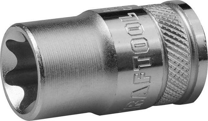 Торцовая головка KRAFTOOL ″INDUSTRIE QUALITAT″, Cr-V, внешний TORX, хромосатинированная, 1/2″, Е 16 21322 - фото 70944