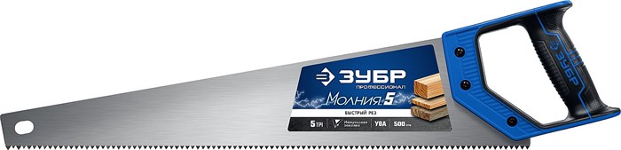 ЗУБР Молния-5 500 мм 5TPI, Ножовка по дереву (15075-50) 23255 - фото 72673