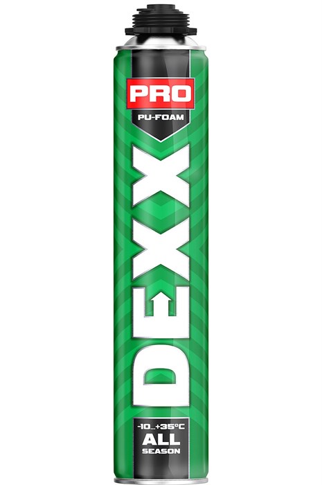 DEXX PRO 750мл пистолетная, всесезонная, выход до 35л, Монтажная пена (41126) 30804 - фото 81678