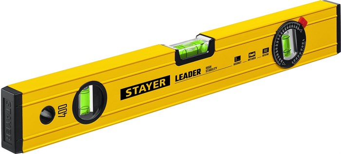 STAYER Leader 400 мм, Строительный фрезерованный уровень (3466-040) 7917692 - фото 87132