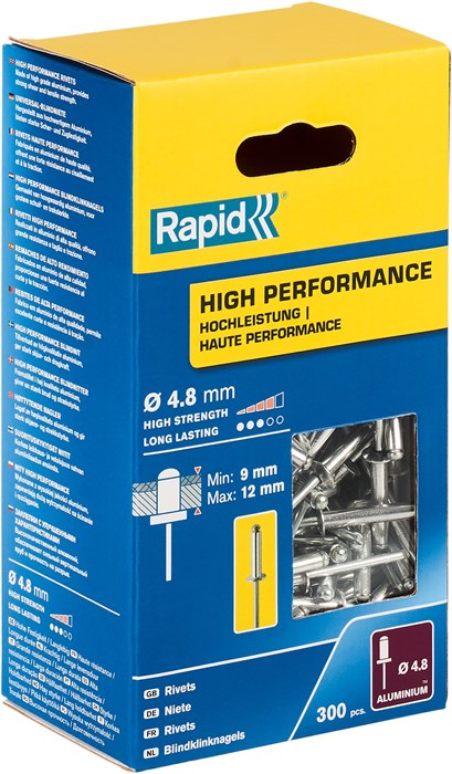 RAPID R:High-performance-rivet 4.8х16 мм 300 шт., Алюминиевая высокопроизводительная заклепка (5001438) 9303555 - фото 88228