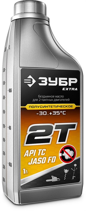 ЗУБР 2Т-П, 1 л, полусинтетическое масло для 2-тактных двигателей, EXTRA (70601-1) 9391790 - фото 88299