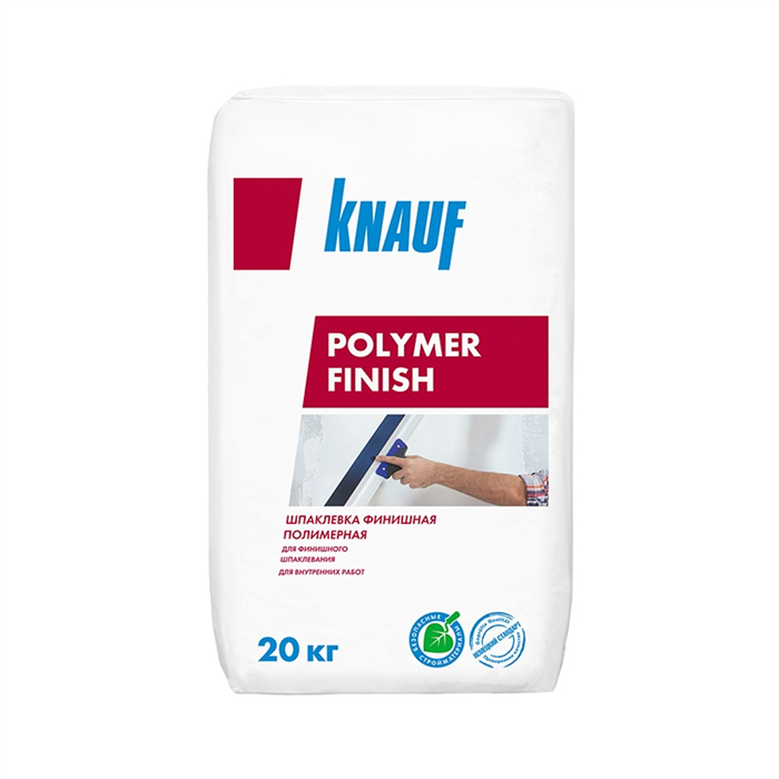 Шпаклевка финишная полимерная Knauf Polymer Finish, 20 кг 42178 - фото 94662