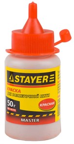 STAYER 50 гр, Красная краска для малярных разметочных шнуров, MASTER (0640-2) 11463