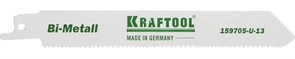 Полотно KRAFTOOL ″INDUSTRIE QUALITAT″, S922VF, для эл/ножовки, Bi-Metall, по металлу, дереву, шаг 1,8-2,5мм, 130мм 13023