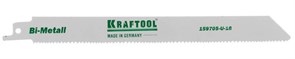 Полотно KRAFTOOL ″INDUSTRIE QUALITAT″, S1122VF, для эл/ножовки, Bi-Metall, по металлу, дереву, шаг 1,8-2,5мм, 180мм 13024