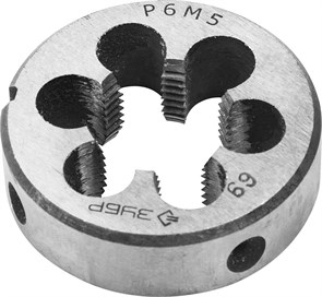 ЗУБР М20x1.5мм, плашка, сталь Р6М5, круглая машинно-ручная 4-28023-20-1.5 17122