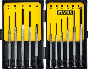 STAYER 11 предм., Часовые отвертки (2560-H11) 23472