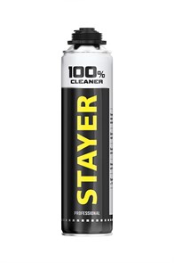 STAYER 100% Cleaner, 500мл, Очиститель монтажной пены, PROFESSIONAL (41139) 30811