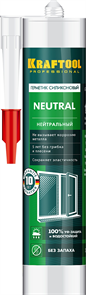 KRAFTOOL Neutral 300 мл белый, Нейтральный силиконовый герметик (41257-0) 30765