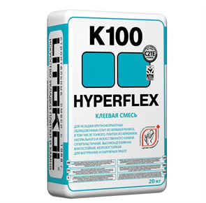 Клей для плитки и керамогранита Litokol Hyperflex K100 20кг 42112