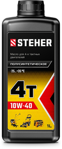 STEHER 4Т-10W40, 1 л, полусинтетическое масло для 4-тактных двигателей (76010-1) 10366889