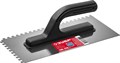 ЗУБР 130х270 мм, 6х6 мм, зубчатая нержавеющая с пластиковой ручкой, штукатурная гладилка, МАСТЕР (08042-06) 11597