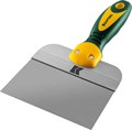 KRAFTOOL 150 мм, широкое полотно алюминиевая направляющая двухкомпонентная ручка, Фасадный нержавеющий шпатель (10036-150) 11844