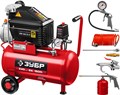 ЗУБР 240 л/мин, 24 л, 1500 Вт, 6 предметов, масляный компрессор (КПМ-240-24 Н6) 12242