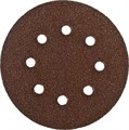 Круг шлифовальный ЗУБР ″СТАНДАРТ″ из абразивной бумаги на велкро основе, 6 отв., Р40, 150мм, 5шт 13958
