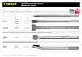 STAYER Gorilla Force SDS-max Зубило лопаточное 50 x 400 мм 15280
