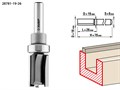 ЗУБР 19x26мм, хвостовик 8мм, фреза пазовая прямая с верхним подшипником 16413 - фото 63892