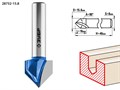 ЗУБР 15.8x16мм, угол 90°мм, фреза пазовая галтельная V-образная 16544 - фото 64300