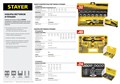 STAYER MaxCut 40 предметов, набор метчиков и плашек, инструментальная сталь 17021