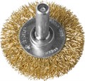 ЗУБР ″Профессионал″. Щетка дисковая для дрели, витая латунированная стальная проволока 0,3мм, 38мм 18105