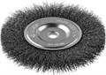 ЗУБР ″Профессионал″. Щетка дисковая для точильно-шлифовального станка, витая стальная проволока 0,3мм, 150х12,7мм 18144