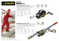 Лебедка STAYER ″MAXPull″ рычажная, тросовая, 1т/1,8м 18557