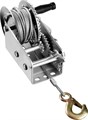 Лебедка ручная барабанная ЗУБР ″Профессионал″, тяговая, тросовая, 0.9 т, 8 м 18563