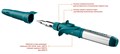KRAFTOOL SolderPro 120K 30-120Вт 1300°С горелка, фен, пьезоподжиг, набор 10-в-1, Газовый паяльник (55503-H10) 20310