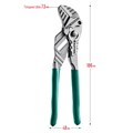 KRAFTOOL Vise-Wrench 180 мм, Клещи переставные-гаечный ключ (22063) 24182