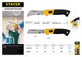 STAYER Монтерский складной нож изогнутое лезвие (45409) 24418