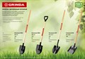 GRINDA с деревянным черенком, с рукояткой, Штыковая лопата (421823) 25312