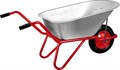ЗУБР Т-11 90 л, 160 кг, одноколесная, Садово-строительная тачка (39962) 25602