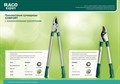 RACO Comfort двурычажный, с алюминиевыми рукоятками, Большой плоскостной сучкорез, (4214-53/255) 25659