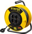 STAYER MS-315 ПВС 3х1.5 20м 3500Вт, Силовой удлинитель на катушке (55078-20) 32517