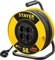 STAYER MS-315 ПВС 3х1.5 50м 3500Вт, Силовой удлинитель на катушке (55078-50) 32519