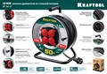 KRAFTOOL K-315, КГ 3х1.5 30м 3700Вт IP44, Силовой удлинитель на стальной катушке (55085-30) 32529