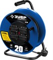 ЗУБР КГ-315 КГ 3х1.5 20м 3700Вт IP44, Силовой удлинитель на стальной катушке (55080-20) 32549