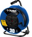 ЗУБР КГ-315 КГ 3х1.5 30м 3700Вт IP44, Силовой удлинитель на стальной катушке (55080-30) 32550