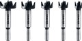 STAYER Forstner 5 шт., 15-20-25-30-35мм, набор сверл форстнера по дереву, ДСП 247408
