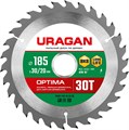 URAGAN Optima 185х30/20мм 30Т, диск пильный по дереву 1316767 - фото 82958