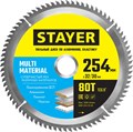 STAYER MULTI MATERIAL 254 x 32/30мм 80Т, диск пильный по алюминию, супер чистый рез 1571237 - фото 83340