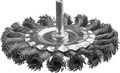Щетка дисковая для дрели, жгутированная стальная проволока 0,5 мм, d=100 мм, MIRAX 35146-100 2153276