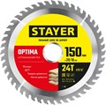 STAYER OPTIMA 150 x 20/16мм 24T, диск пильный по дереву, оптимальный рез 5418265 - фото 86091