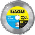 STAYER MULTI MATERIAL 250х32/30мм 100Т, диск пильный по алюминию, супер чистый рез 15908290 - фото 91957